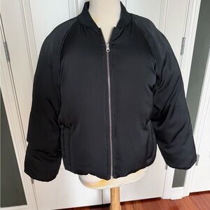 Loulou Studio Black Bomber Jacket